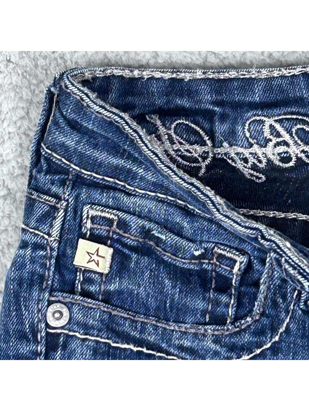 Big Star Womens Kayla Straight Jeans Size 25 R Legendary Blue 5-Pockets Denim - Picture 8 of 15